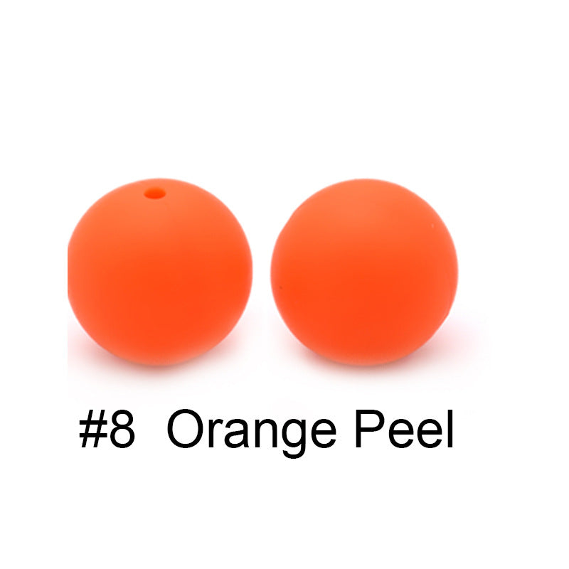 Wholesale 100PCS 15MM  Food Grade Baby Teething Round Silicone Beads