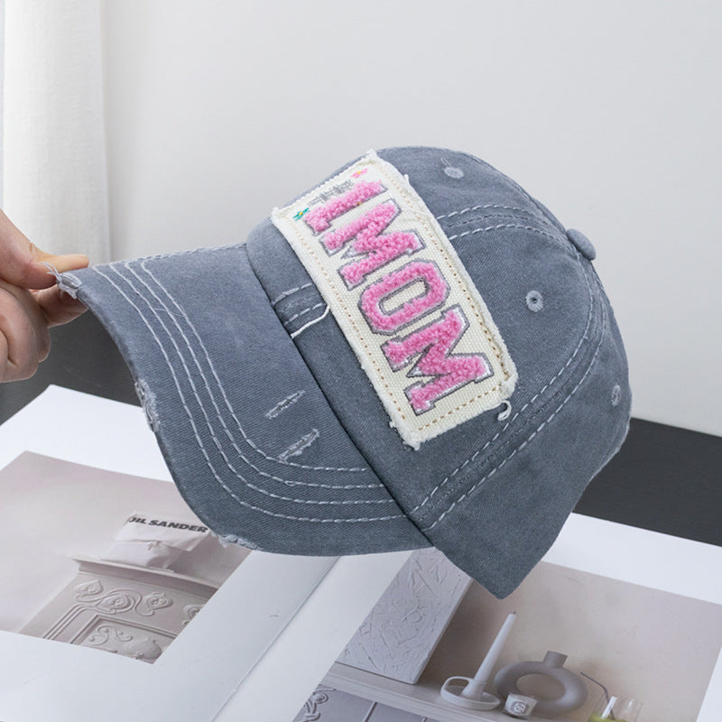 Wholesale Towel Embroidered Fabric Label Washed Baseball Cap