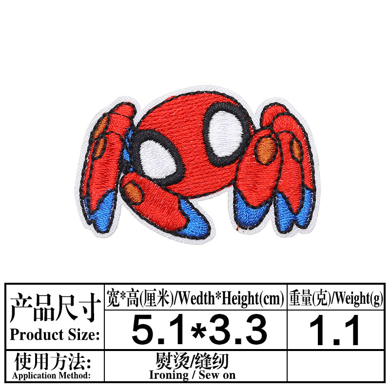 Wholesale Cartoon Embroidered Patches Set 20 Styles Twill Applique For Clothing Coat Bag Decor Boutique Resale Accessory OLY Exclusive