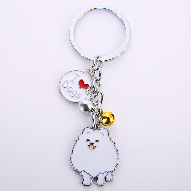 Wholesale Pet Dog Bell Metal Keychains