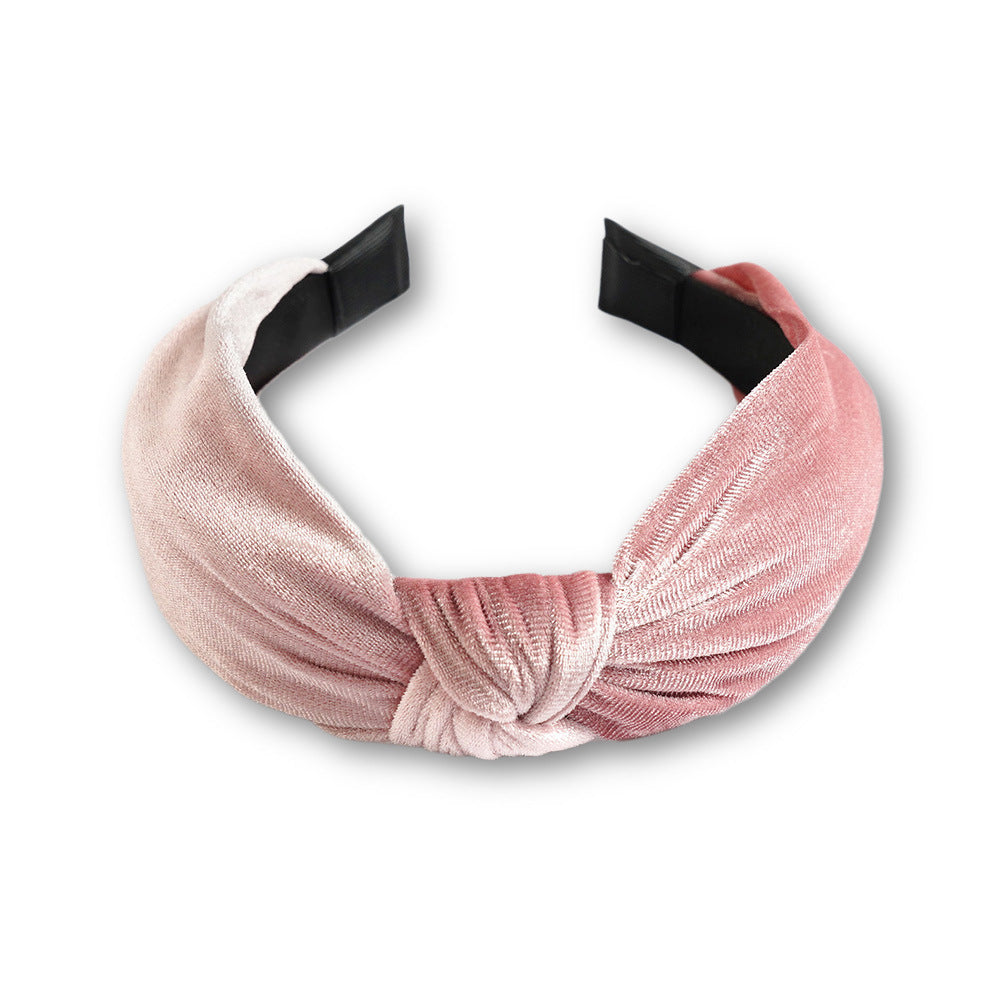 Wholesale Velvet Candy Color Wide Edge Headband