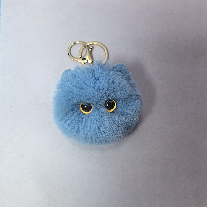Wholesale Blush cat ball mountain mountain handmade plush doll keychain pendant girl heart schoolbag ornaments