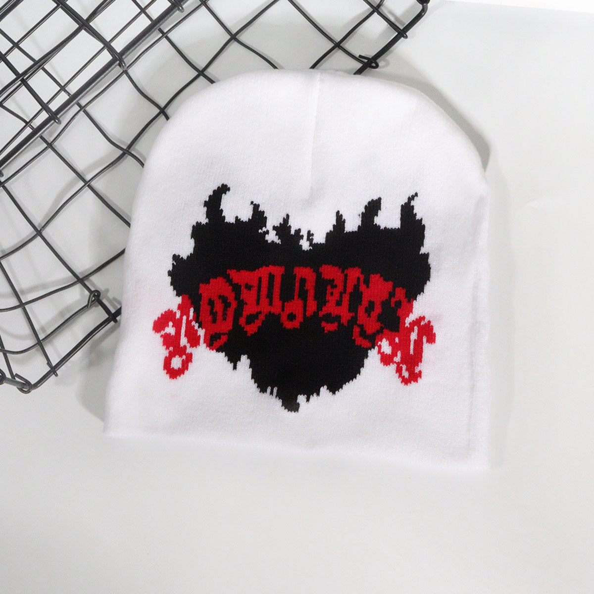 Wholesale Y2K Jacquard Knitted Hat Love Flame Woolen Hat