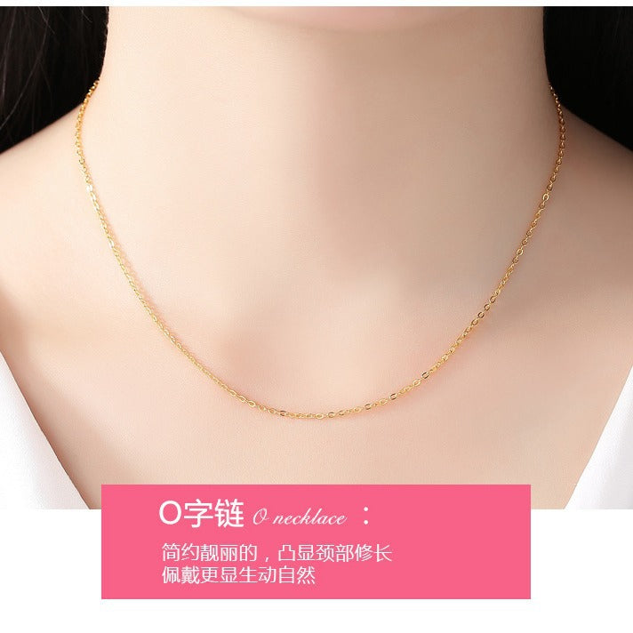 Wholesale Clavicle chain gold plated silver chain bare chain