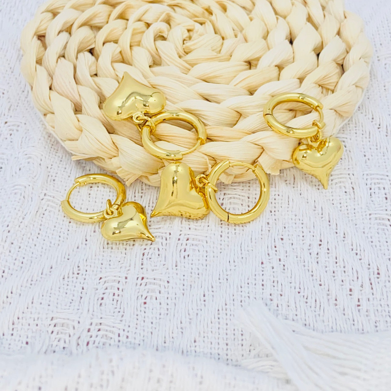 Wholesale Valentine's Day Jewelry Love Ear Buckle Simple Fashion Small Fragrant Style Stainless Steel Heart-shaped Earrings Accessories