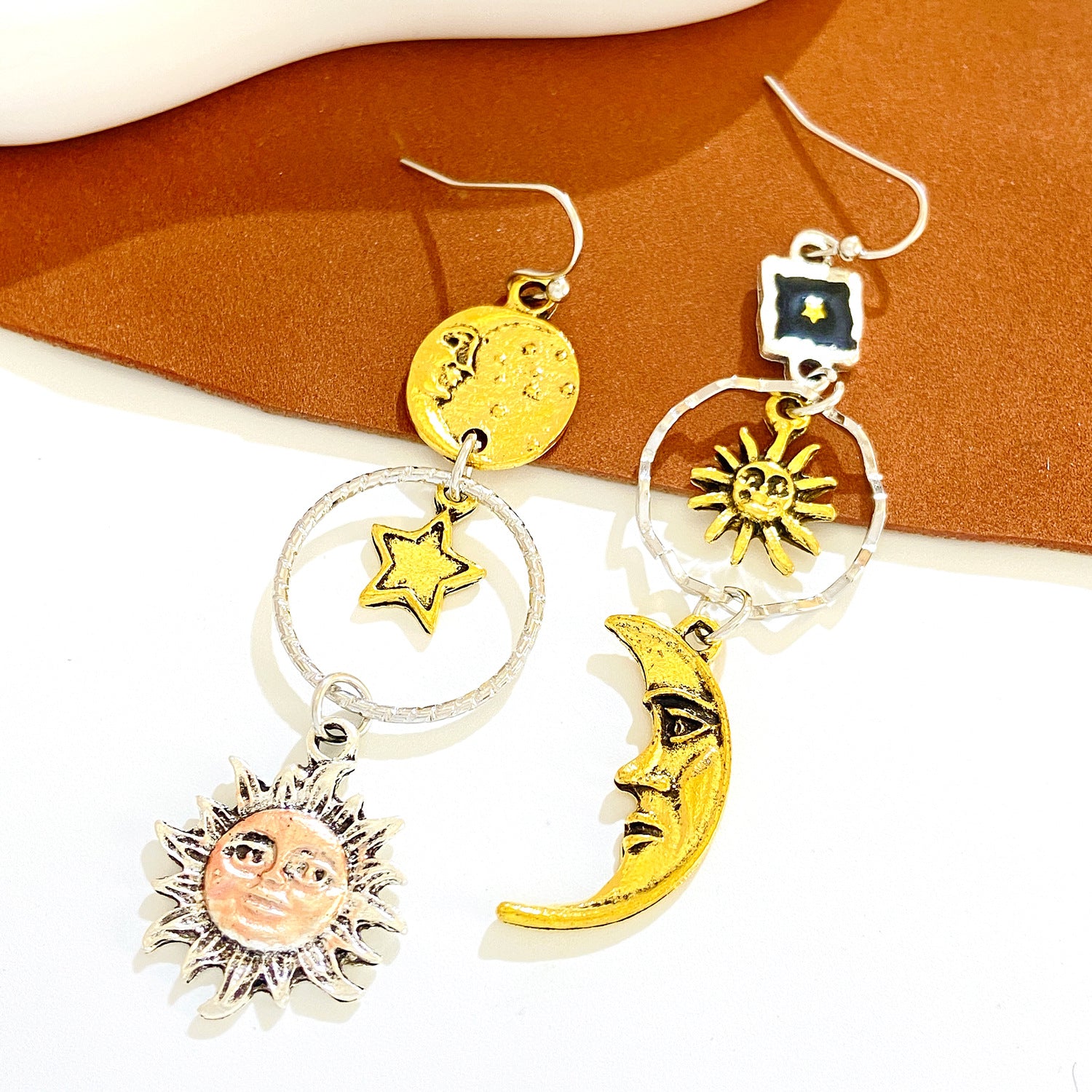 Wholesale Bohemian Star and Moon Earrings