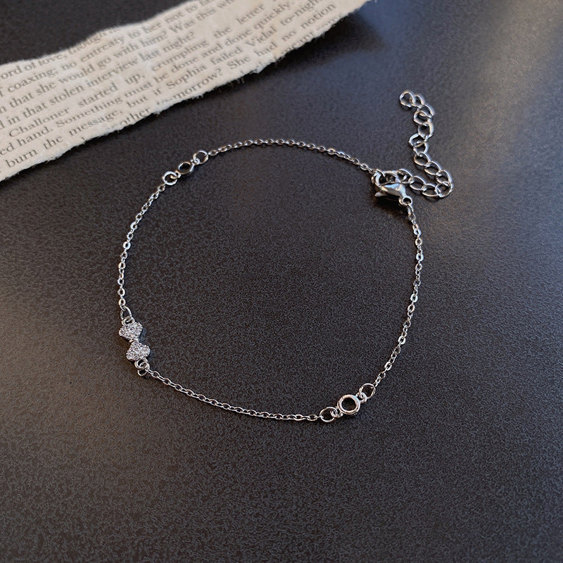 Wholesale Vintage Pearl Niche Advanced Titanium Steel Bracelet For Women