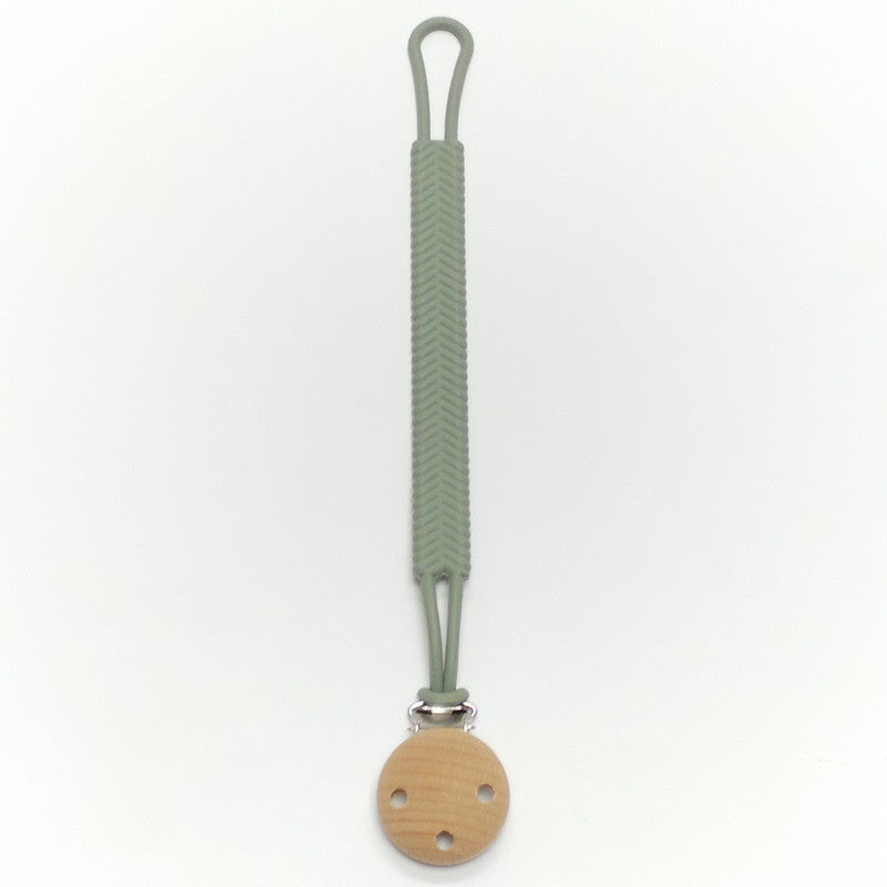 Wholesale Silicone Beech Wood Pacifier Chain