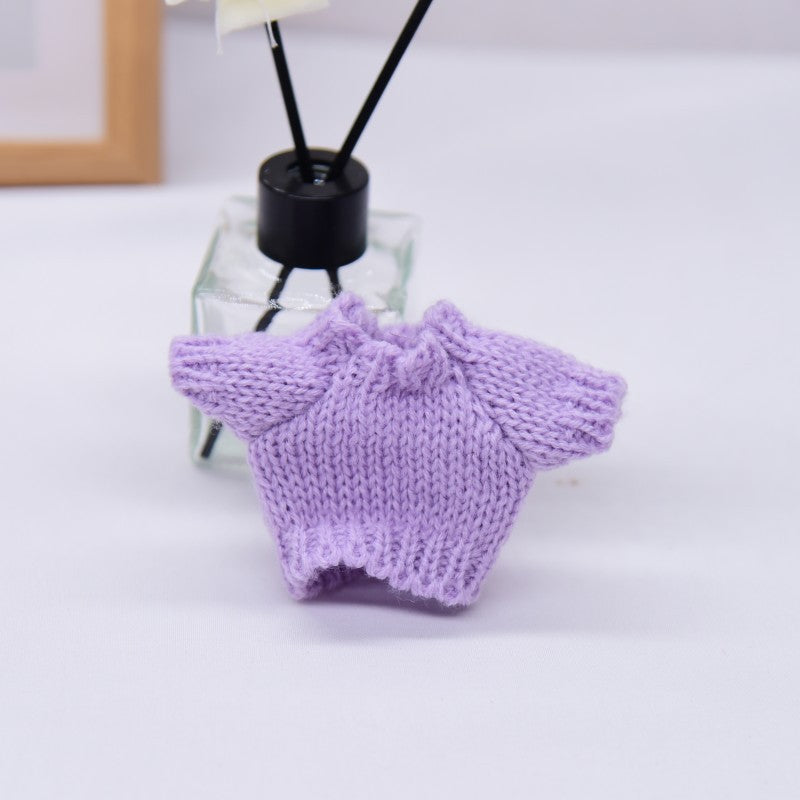Wholesale Wholesale 10cm Handdog Doll Replacement Clothes Sweater Toy Cotton Doll Accessories Finished Dress-up Accessories