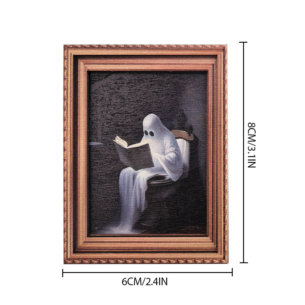 Wholesale vintage photo frame magnetic wooden poster fridge magnets