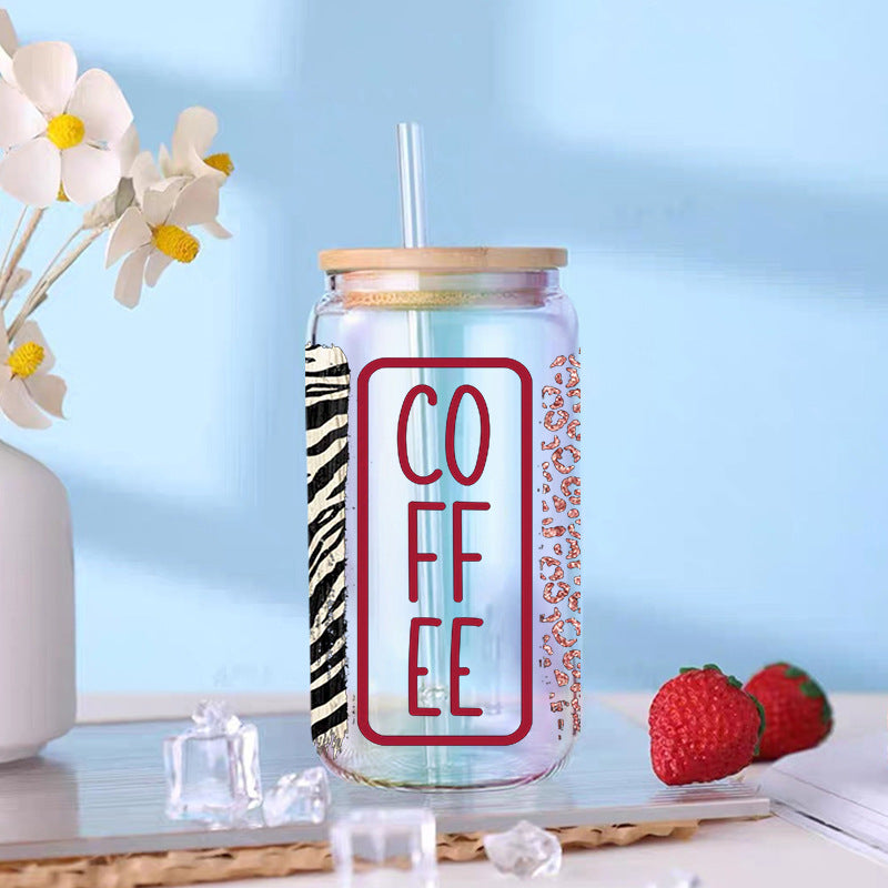 Wholesale Colored Coffee Series 16oz Cup UV DTF Wraps