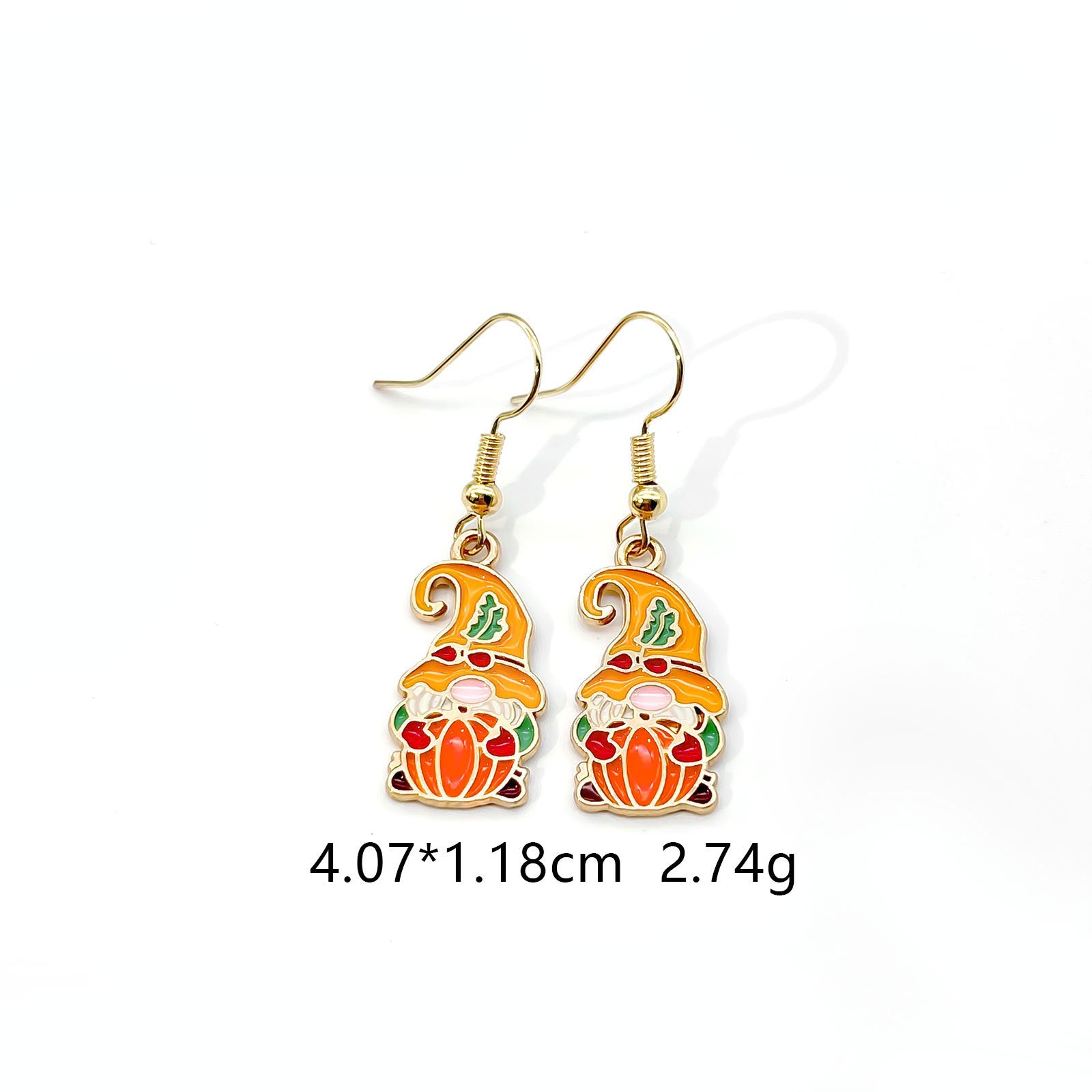 Wholesale Thanksgiving Earrings With Cartoon  Maple Leaf Sunflower Pumpkin Design Zinc Alloy Fall Harvest Jewelry Accessory For Parties