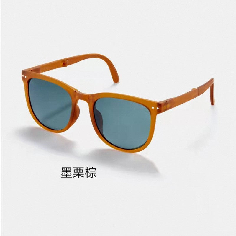 Wholesale Foldable Anti-UV Simple Fashion Lightweight Face Showing Small Sunglasses