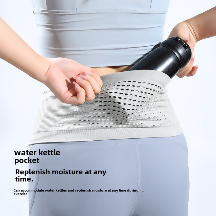 Wholesale Running waist bag multifunctional close-fitting outdoor invisible mobile phone bag men and women knitted water-repellent sports waist bag