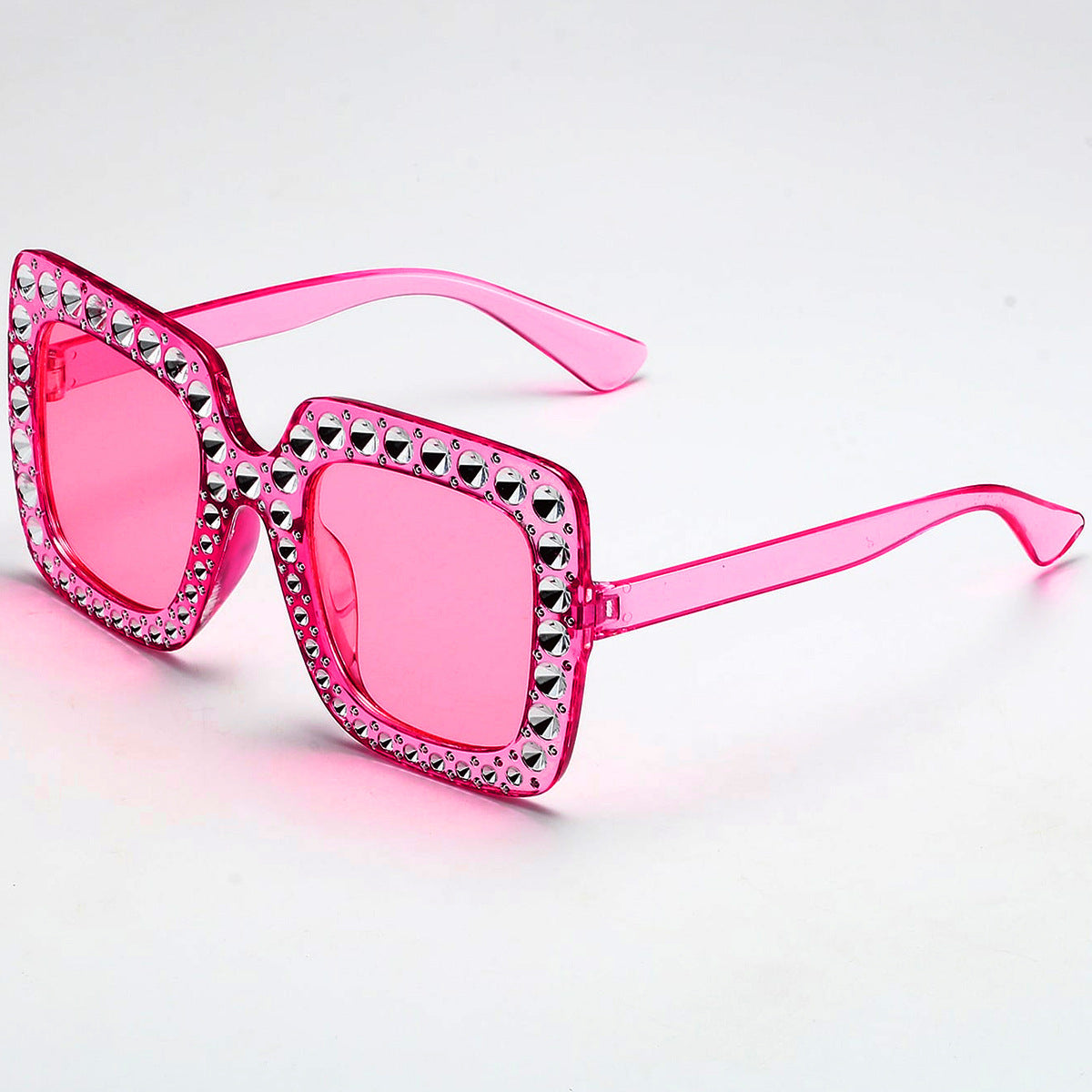 Wholesale Square Frame Diamond Retro Trendy Sunglasses