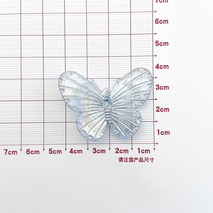 Wholesale AB Plating Butterfly Resin Cream Glue Phone Case Accessories