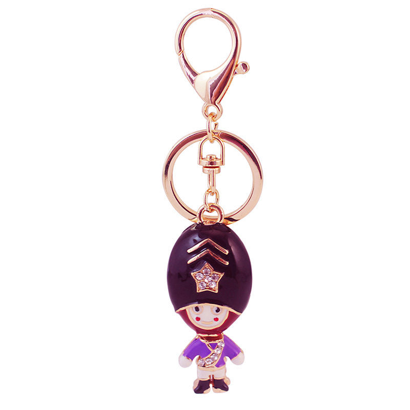 Wholesale Crystal Guard Zinc Alloy Keychains
