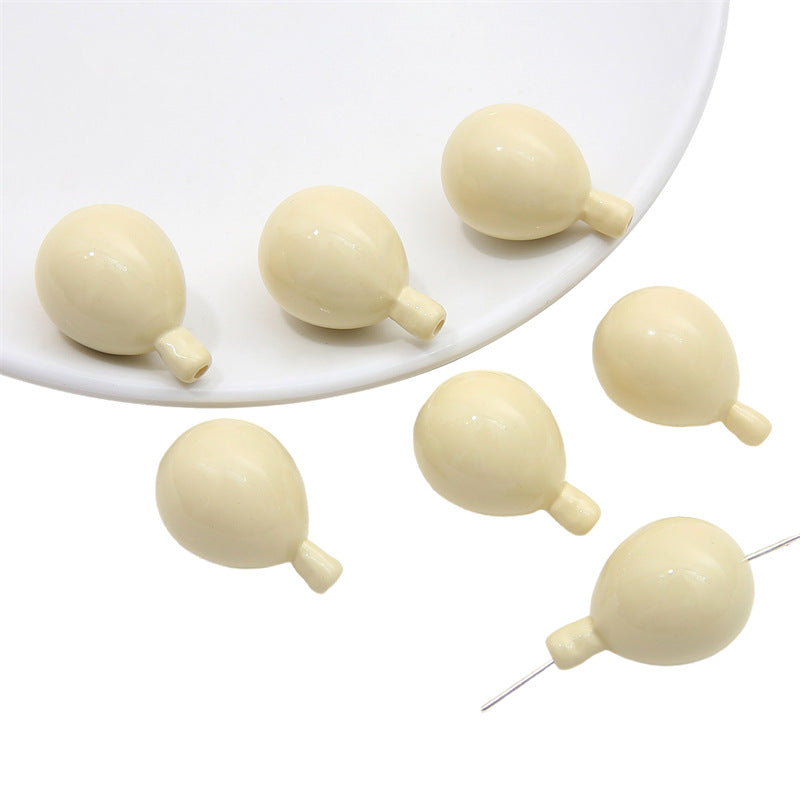 Wholesale Acrylic Solid Color Through Hole Balloon Beads