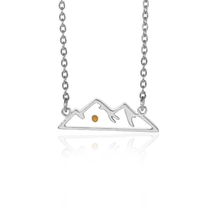 Wholesale fashion shepherd' s purse seed wishing Oval time Stainless Steel necklace