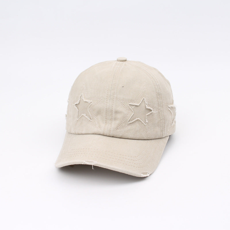 Wholesale Pentagram Embroidered Cotton Baseball Caps