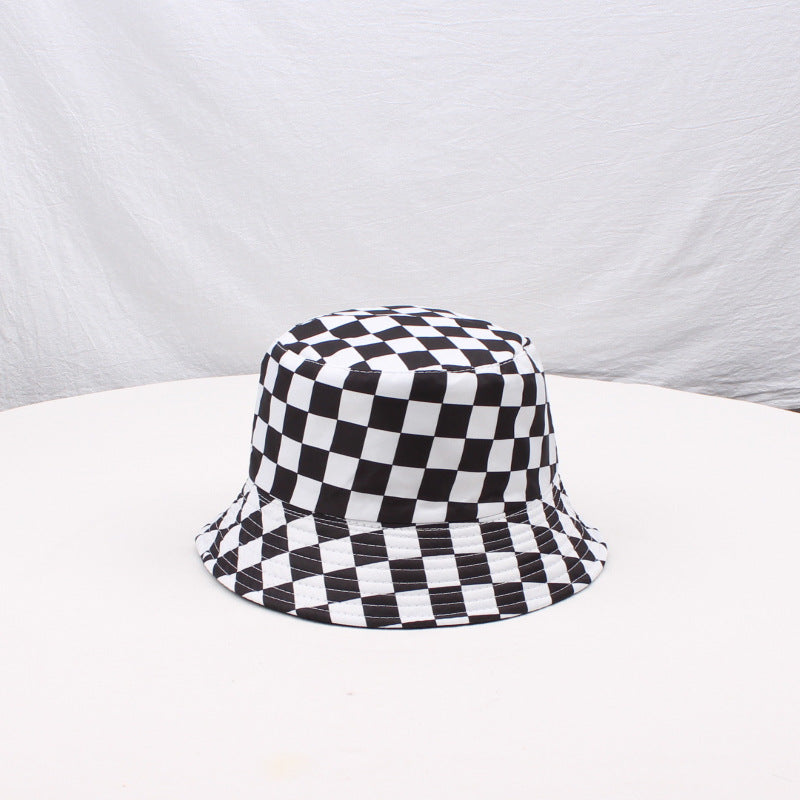 Wholesale Polyester Cotton Sex Checkerboard Bucket Hat