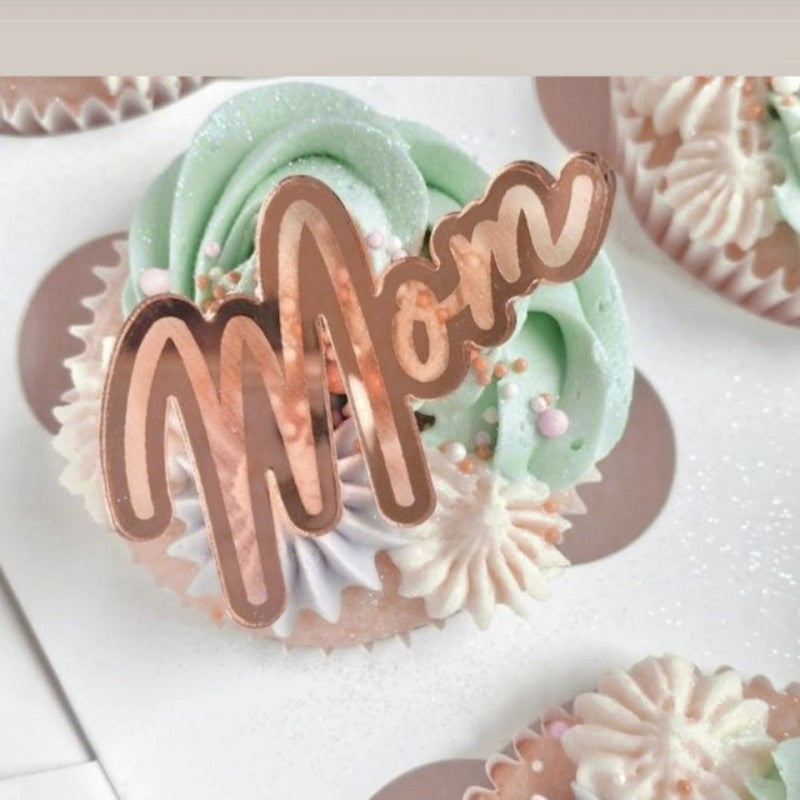 Wholesale10PCS/PACK Mother's Day Acrylic Cake Decoration