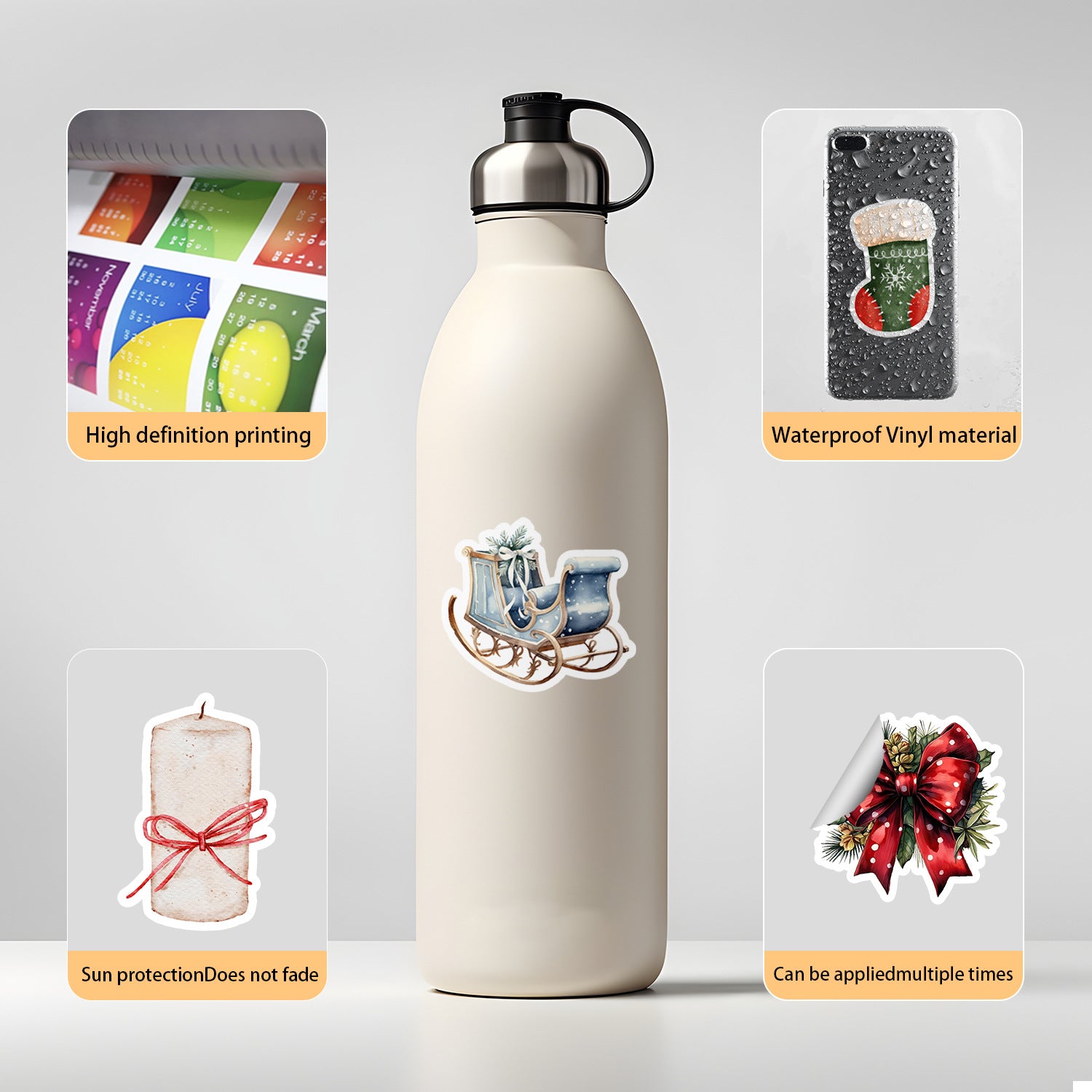 Wholesale 100pcs Christmas Graffiti Stickers