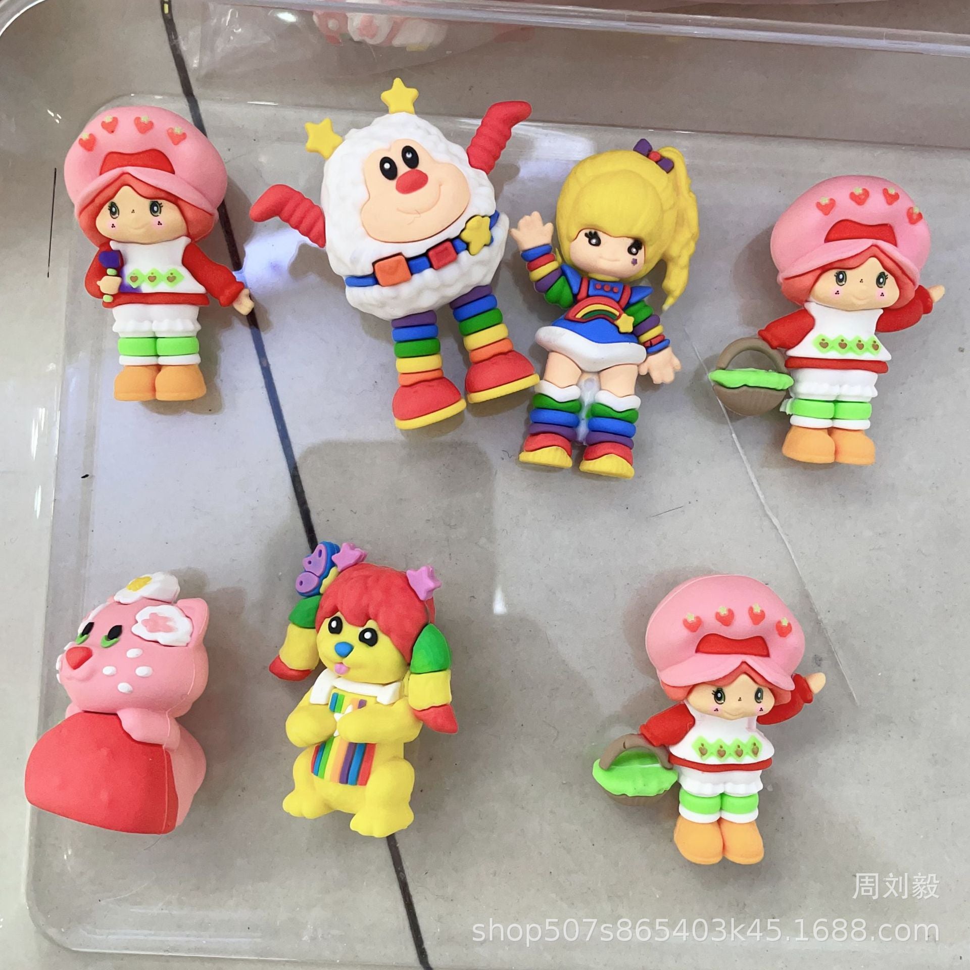 Wholesale Mixed batch live streaming hot selling soft rubber strawberry little girl DIY bead OLY Exclusive