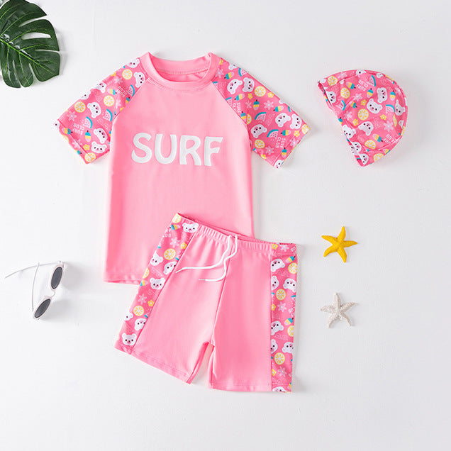 Wholesale Kids Split Quick Dry Swimwear