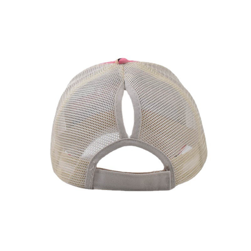 Capilla de béisbol de malla de estampado de leopardo de algodón de algodón al por mayor