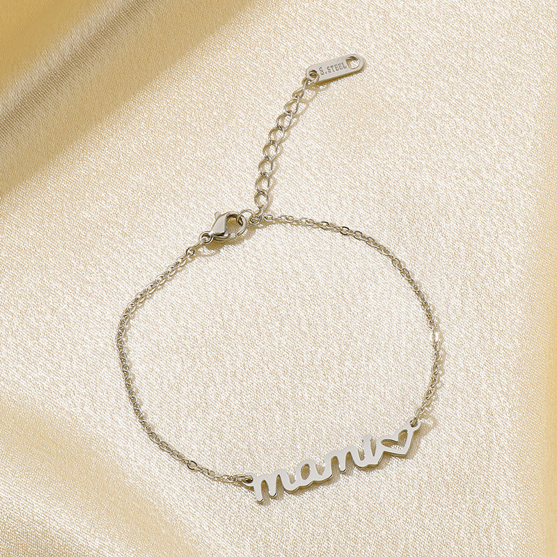 Wholesale Mother's Day Titanium Heart-shaped Necklace Gift Set