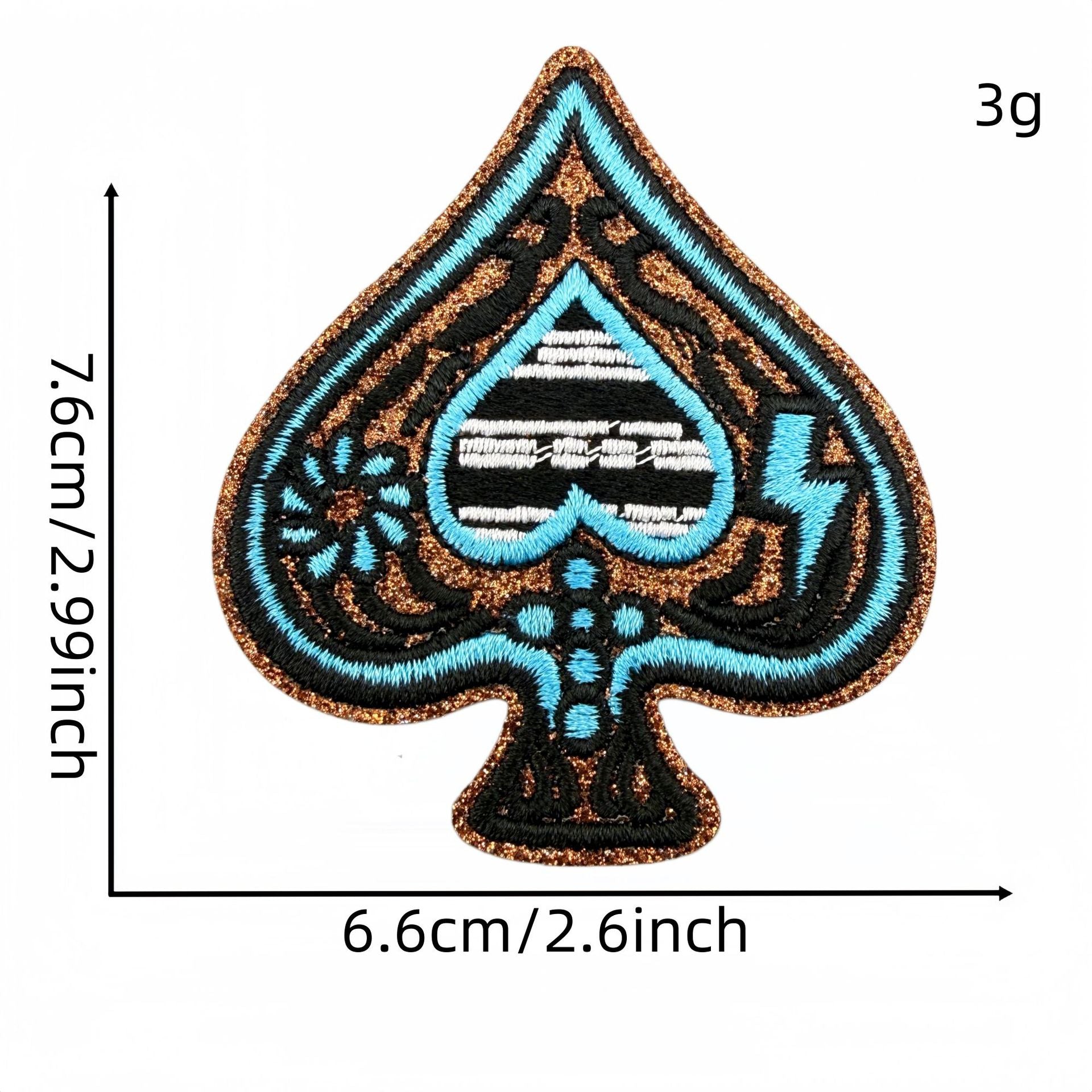 Wholesale Trendy Boho Turquoise Embroidered Patches Western Denim Patch Set 22 Pieces Decorative For Clothing Bags DIY Accessory