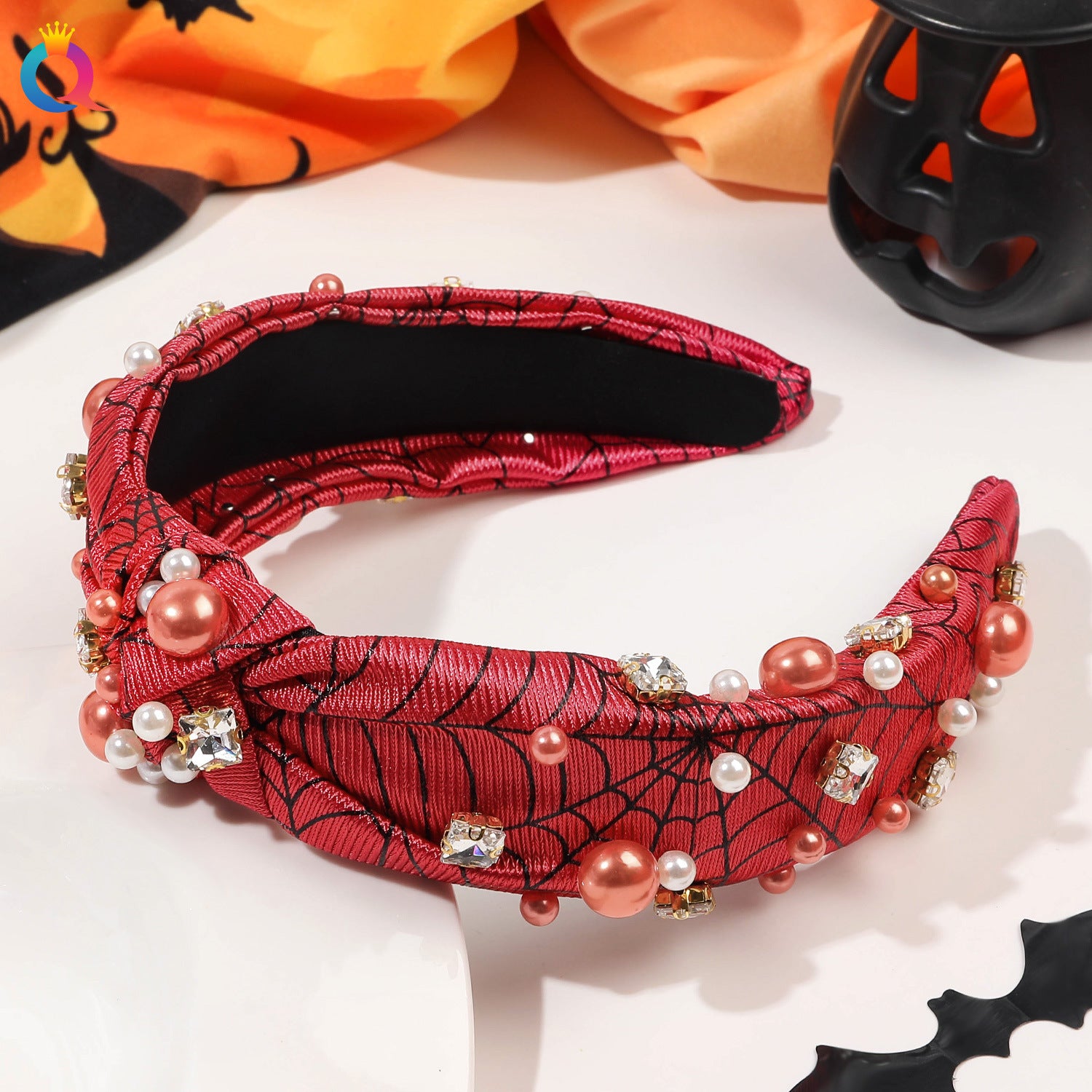 Wholesale Halloween Diamond Pearl Headband