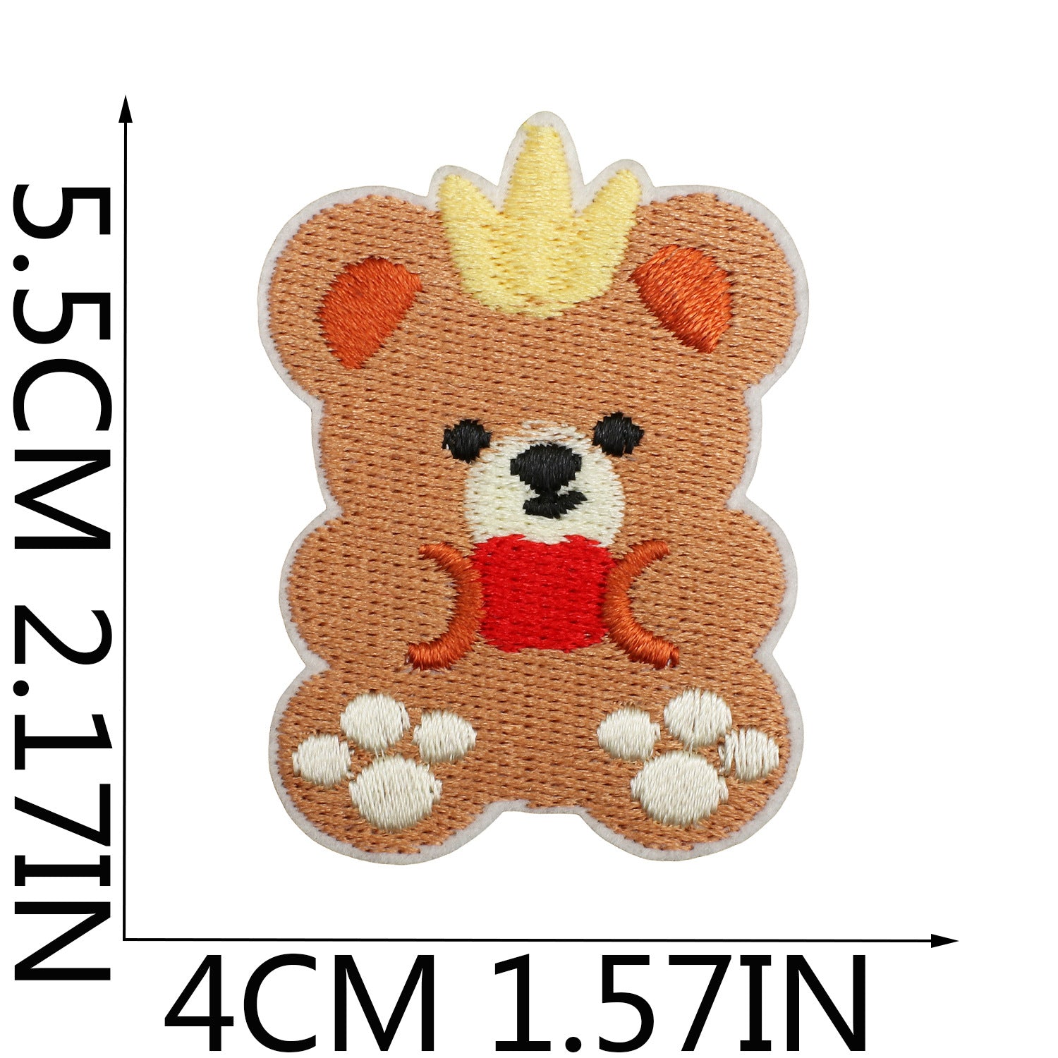Wholesale Chic Polyester Thread Embroidered Patch Cute Couple Bears House Design For Clothing Fashion Accessory Gift