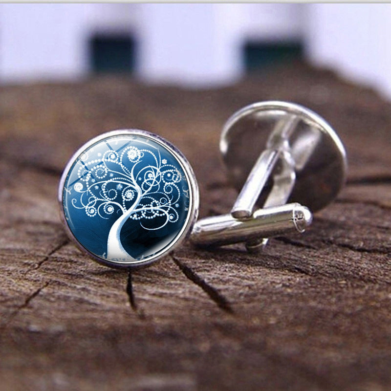 Wholesale Alloy Tree of Life Men's Cufflinks
