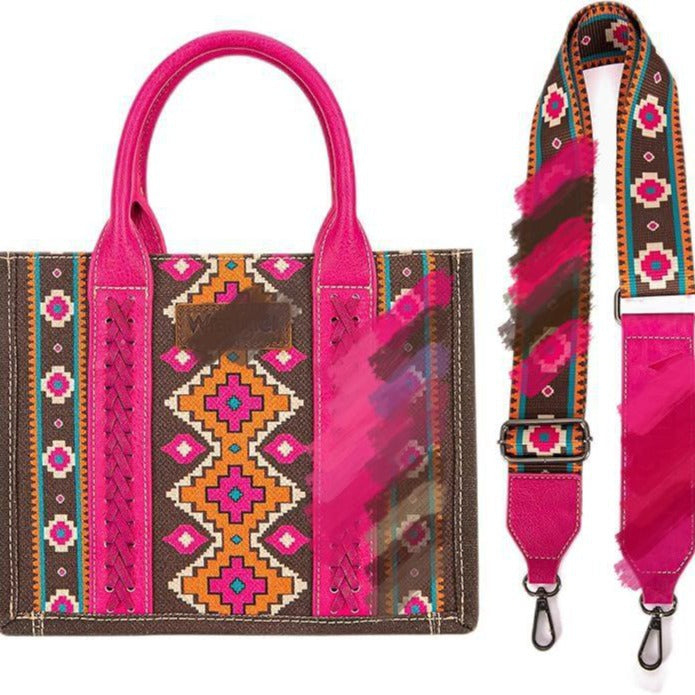 Wholesale Bohemian Canvas Single Shoulder Diagonal Cross Bag Vintage Aztec Ethnic Style Tote Bag