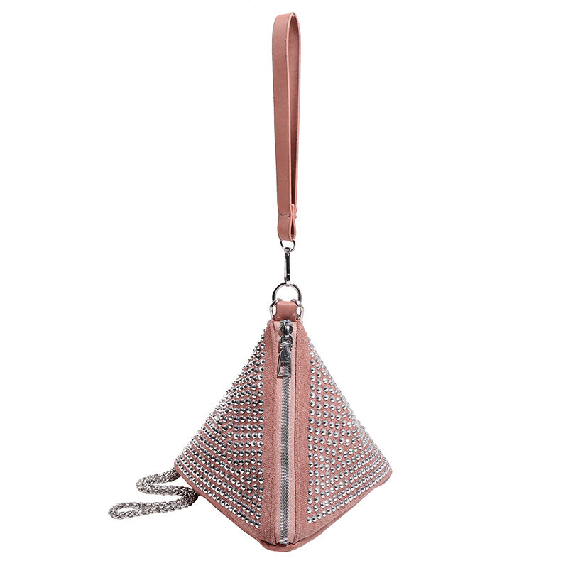 Wholesale Diamond Chain Handheld One Shoulder Crossbody Bag