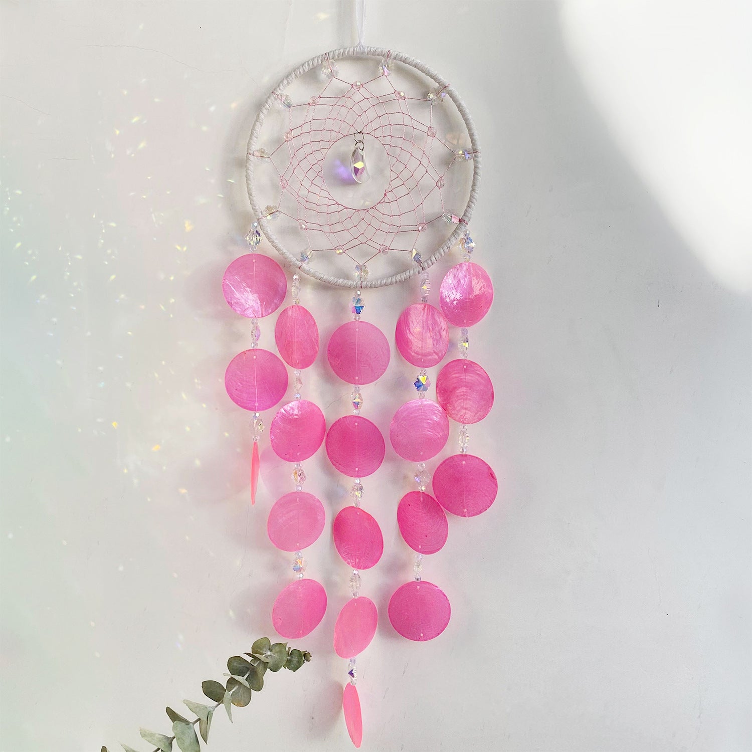 Wholesale Shell Crystal Stone Room Wind Chime Decoration Pendant