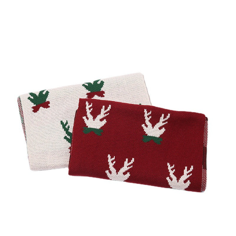 Wholesale Christmas Small Antlers Acrylic Scarf