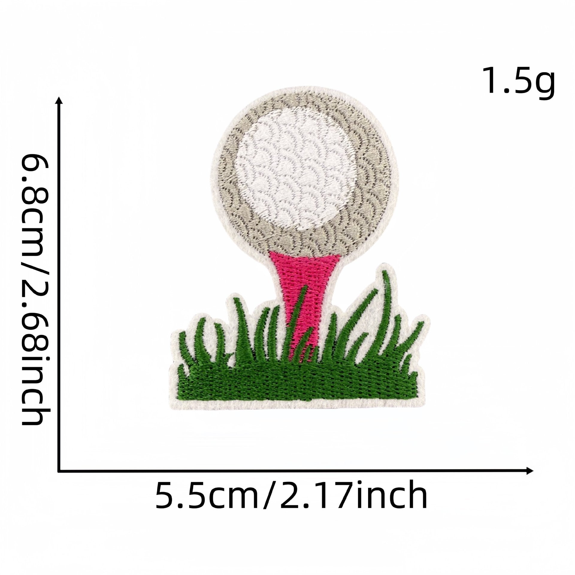 Wholesale Cartoon Sports Golf Pink Series Embroidery DIY Patches