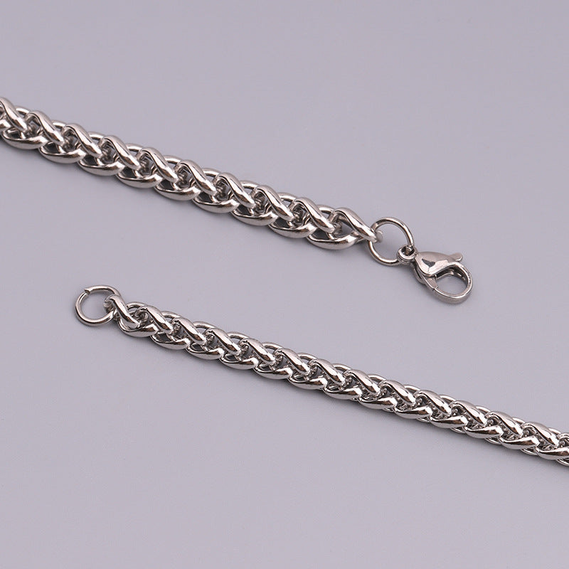 Wholesale Stainless Steel Keel Fashionable and Personalized Hip-hop Titanium Steel Bracelet