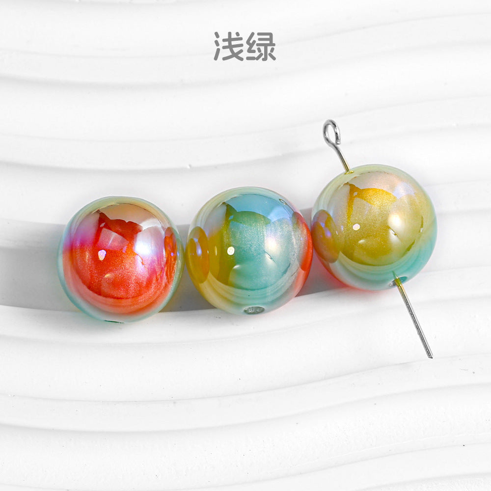 Wholesale 30pcs/1pack Mermaid Maiden Dunhuang Through Hole New Dark Color DIY Beads