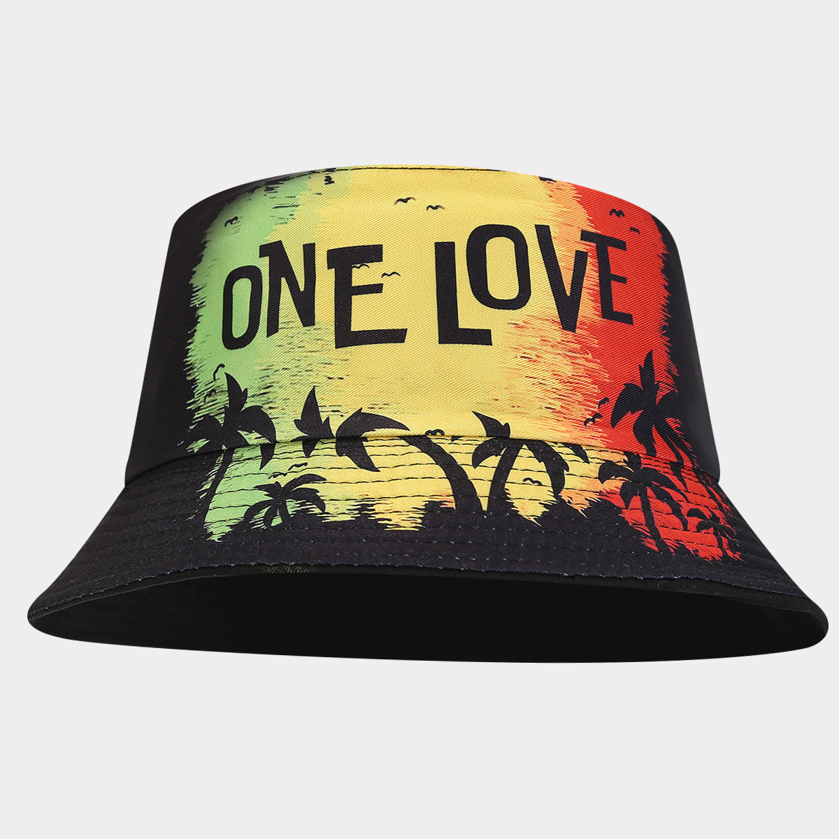 Wholesale Fashion Heat Transfer Large Pattern Double-sided Sun Visor Bucket Hat