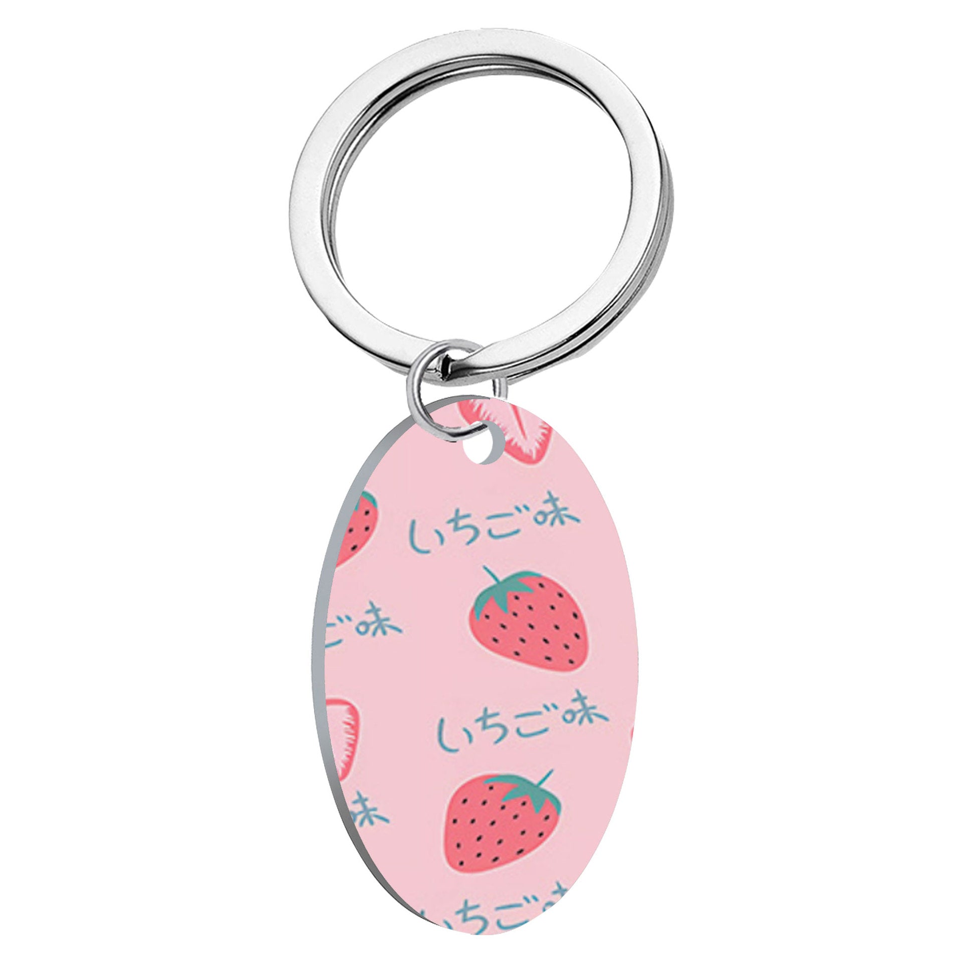 Wholesale Oil Painting Flower Stainless Steel Keychains