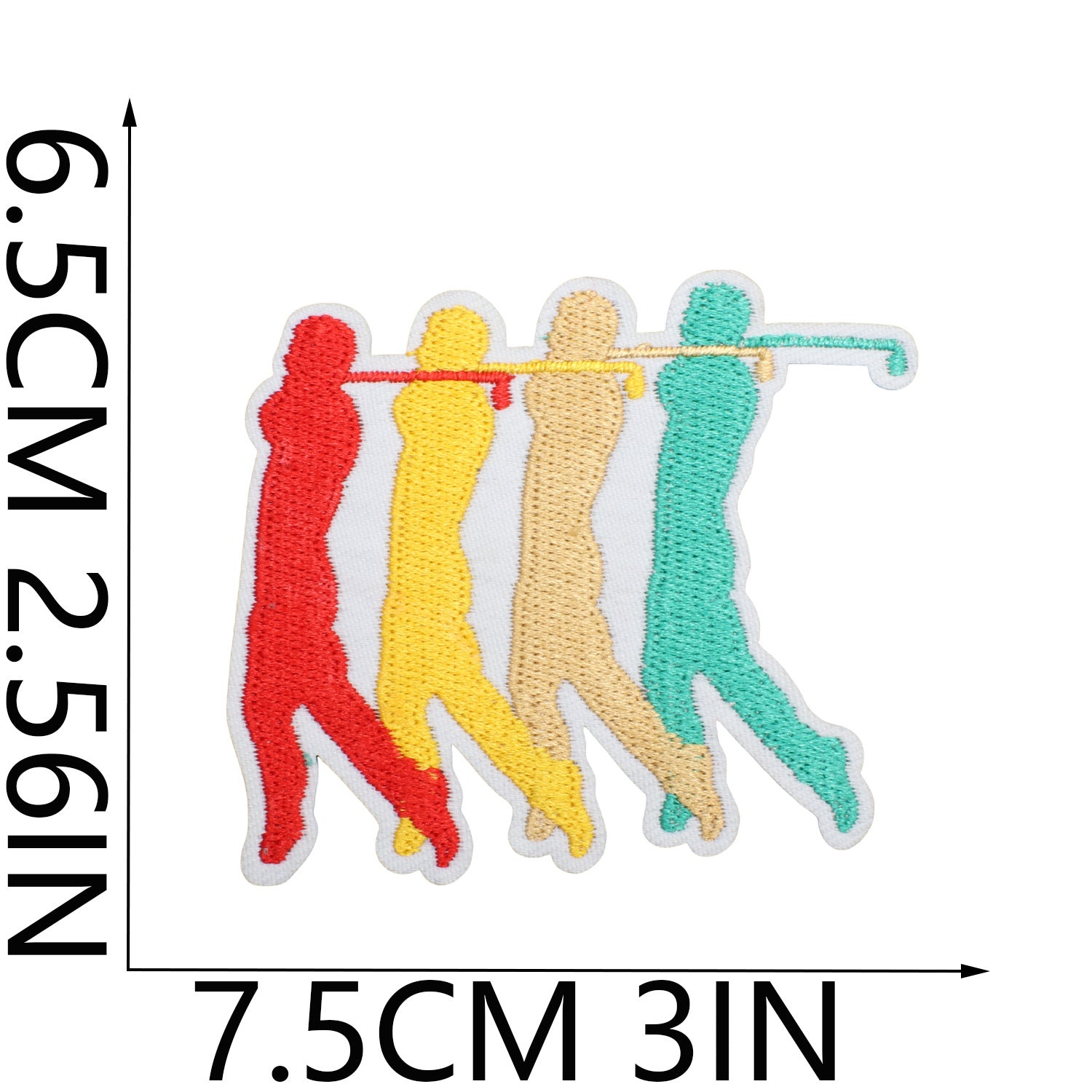 Wholesale Chic Golf Club Embroidered Patch Polyester Clothing Decorative Accent Casual Everyday Use