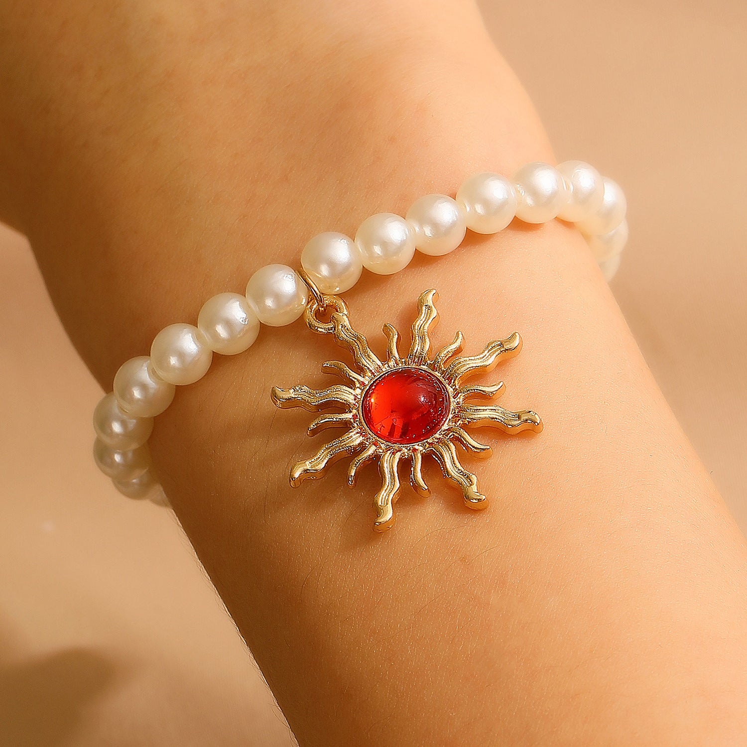 Wholesale Bohemian Green Blue Red Sunrise Earrings