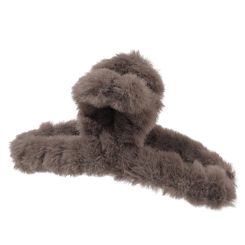 Wholesale Plush Hair Clip Large Size Plush Hair Clip