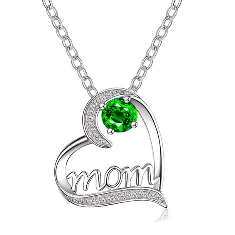 Wholesale Mother's Day Gift Love Letter Heart-shaped Mom Necklace