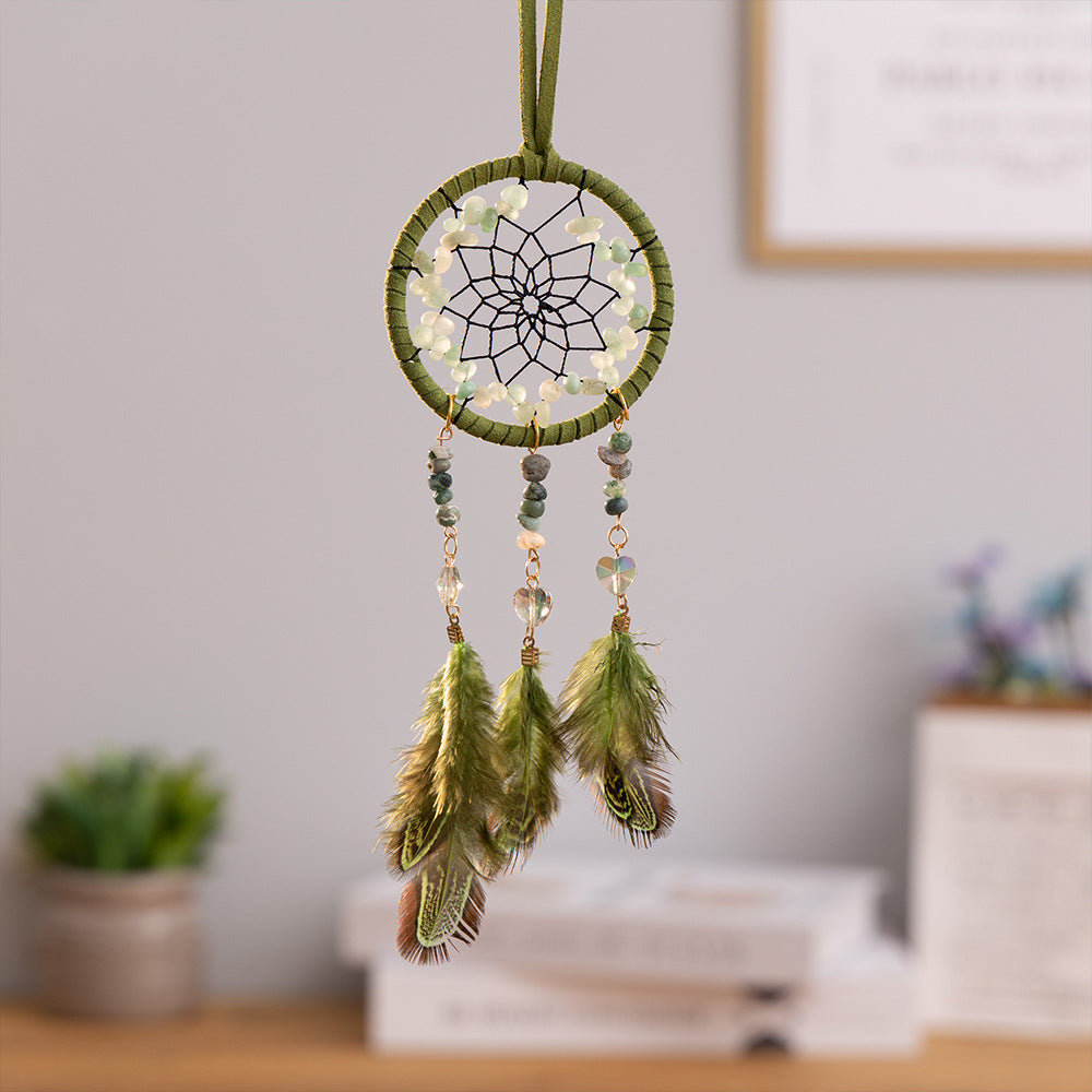 Wholesale Dreamcatcher Natural Stone Pendant