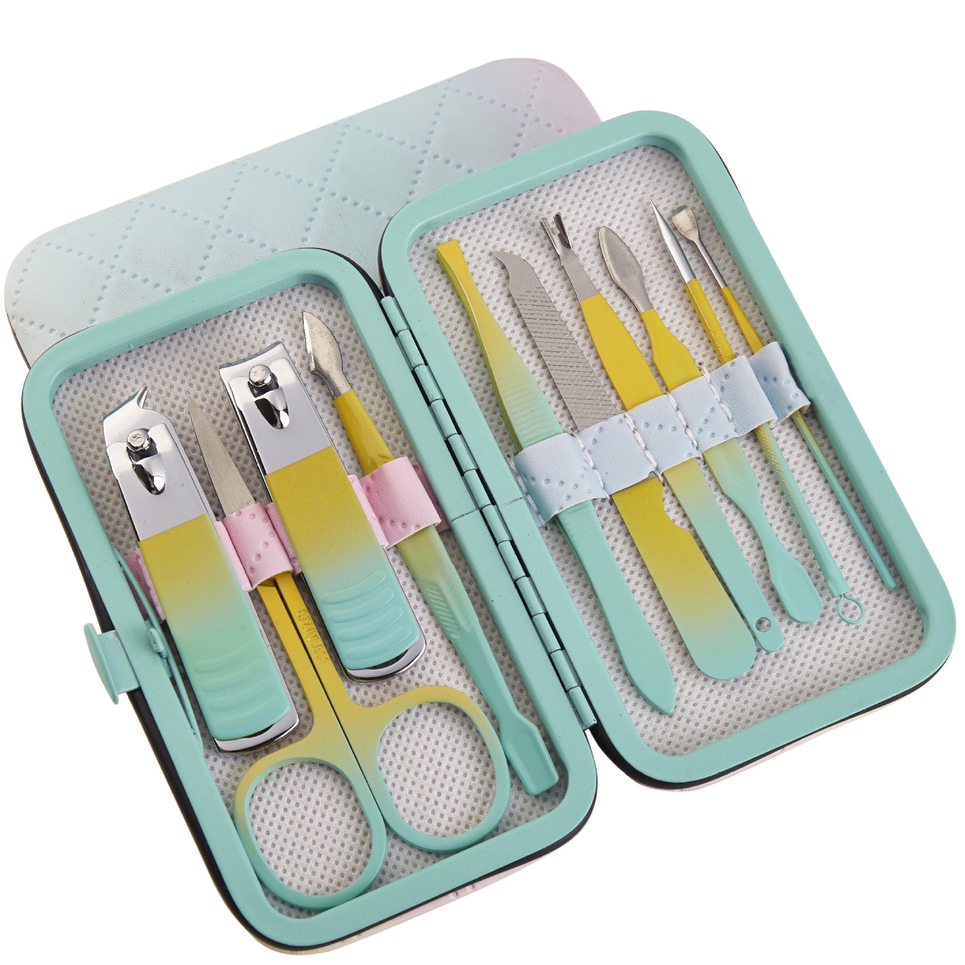 Wholesale Gradient Color Stainless Steel Nail Clipper Set